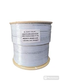 E-SAT RG6 U6 TRISHIELD 80 300 Mt Tel Anten Kablosu - 1