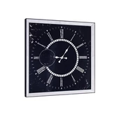 Duvar Saati Gümüş Siyah thumbnail 1