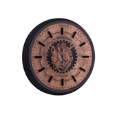 Duvar Saati Grand Central Çarklı Bakır thumbnail 1