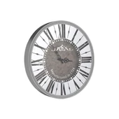 Duvar Saati Yuvarlak Gümüş Çarksız thumbnail 1