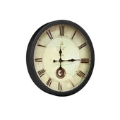 Duvar Saati Yuvarlak Roma Rakamlı Çarksız thumbnail 1