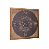 Duvar Saati Ahşap Kare thumbnail 1