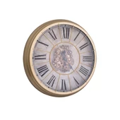 Duvar Saati Yuvarlak Altın Çarklı  4 thumbnail 2