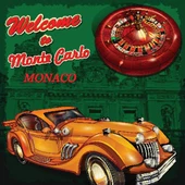 Welcome To Monte Carlo - Kanvas Tablo - 1
