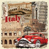 İtalya - Kanvas Tablo thumbnail 1