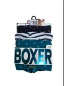 Star 106 Desenli Pamuklu Kemer Likralı 3'lü Boxer - 3