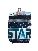Star 106 Desenli Pamuklu Kemer Likralı 3'lü Boxer - 1