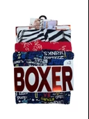 Star 106 Desenli Pamuklu Kemer Likralı 3'lü Boxer - 4