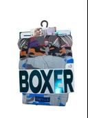 Star 106 Desenli Pamuklu Kemer Likralı 3'lü Boxer - 2