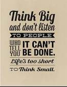 Büyük Düşün - Kanvas Tablo thumbnail 1