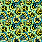 Soyut Mavi Boncuk - Kanvas Tablo thumbnail 1