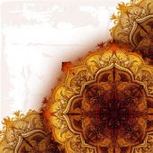 Altın Rengi Lotus - Kanvas Tablo - 1