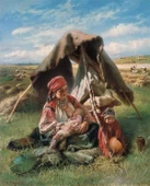 Orakçı Kadın - Kanvas Tablo thumbnail 1