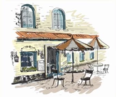 Kafe - Kanvas Tablo thumbnail 1