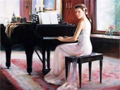 Piyanist - Kanvas Tablo thumbnail 1