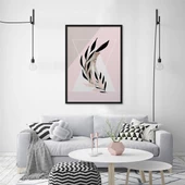 Pink Black Çerçeveli Poster thumbnail 1