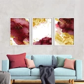 Golden Burgundy Çerçeveli Poster Seti thumbnail 1