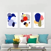 Colored Roundels Çerçeveli Poster Seti thumbnail 1