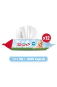 Baby Turco Islak Bebek Havlusu 90 lı Kapaklı x 12 Adet - 1