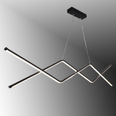 TT Aydınlatma TT039-SY  Zikzak Masa Üstü Modeli Siyah Led Avize thumbnail 1