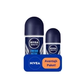Nivea Erkek Roll-On Fresh Active 50 ml + Roll-On 25 ml - 1