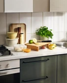 Bambu Kesim Tahtası - Ayaklı Kesme Tahtası - Dikdörtgen - 2