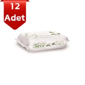 Baby Turco Beyaz Sabun Kokulu 90 lı Kapaklı Islak Havlu x 12 Adet - 1