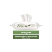 Baby Turco Beyaz Sabun Kokulu 90 lı Kapaklı Islak Havlu x 12 Adet - 2