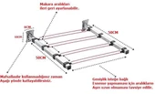 PERİLLA DUVARA MONTELİ METAL ÇAMAŞIR KURUTMALIĞI KIRMALI SM-0020 - 3