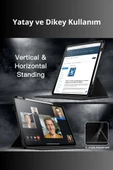 iPad Air 13 inç 2024 360 Derece Dönebilen Standlı Pino iPad Tablet Kılıfı thumbnail 11