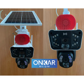 OKAM 3915-s 4g 6mp Çift Lens Sim Kartlı Güneş Enerjili Güvenlik Kamerası Beyaz - 2