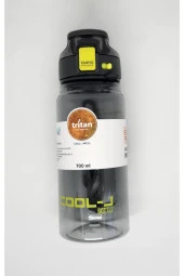 Cool-J Well 700ml Siyah-Yeşil Askılı Kilitli Tritan K7558 Matara - 1