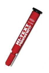 Kırmızı Permanent Koli Kesik Uç Markör 830pc - 1