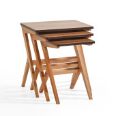 Zigon sehpa, Ahşap sehpa, yan sehpa, 3lü sehpa, modern sehpa - 2