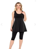 Armes A02403 Kadın Siyah Şortlu Elbise Mayo thumbnail 1