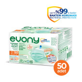Evony Yumuşak Elastik Kulaklı Maske 50'li (50X2) 100 ADET - 2