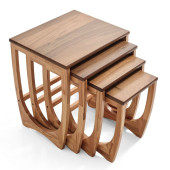 Zigon sehpa, Dörtlü sehpa, Ahşap sehpa, Yan sehpa, Servis sehpası, Modern sehpa - 2