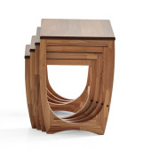 Zigon sehpa, Dörtlü sehpa, Ahşap sehpa, Yan sehpa, Servis sehpası, Modern sehpa - 3