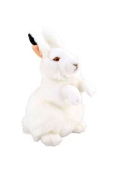 Peluş Beyaz Tavşan 28 Cm - Mavi Su Dünyası - 1