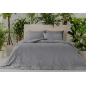 English Home Classy Twill Stripe Çift Kişilik King Size Battal Boy Nevresim Takımı - 1