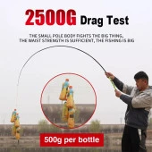 Valkyrie 2.1 Metre Karbon Fiber Balık Olta Kamış - 6 Boğum 6 Halka Teleskopik - 7