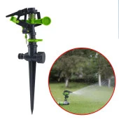 Toprağa Gömmeli Hareketli Vurmalı Tabanca Plastik Kazıklı Su Fıskiyesi Bahçe Çim Sulama Aparatı - 1
