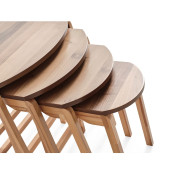 4lü zigon, Zigon sehpa, sehpa, yan sehpa, dekoratif sehpa, ahşap sehpa - 1