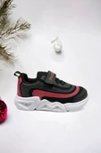 Memory Foam Çift Bant Işıklı Unisex Çocuk Spor Sneakers - 1