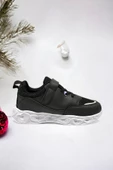 Memory Foam Hologram Kız Çocuk Spor Sneakers (ÇOCUKSPOR07-Siyah ) - 3
