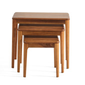 Zigon sehpa, Ahşap sehpa, Yan sehpa, Ceviz sehpa - 2