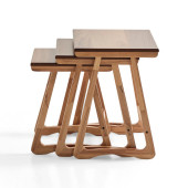 Zigon sehpa, modern sehpa, ahşap sehpa, yan sehpa, servis sehpası - 2