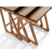 Zigon sehpa, modern sehpa, ahşap sehpa, yan sehpa, servis sehpası - 4