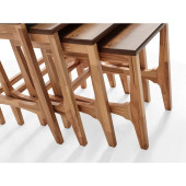 4lü sehpa, Zigon sehpa, Sehpa, Ahşap sehpa, Modern sehpa - 4