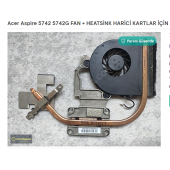Acer Aspire 5742 5742G FAN + HEATSİNK HARİCİ KARTLAR İÇİN SAĞLAM - 1